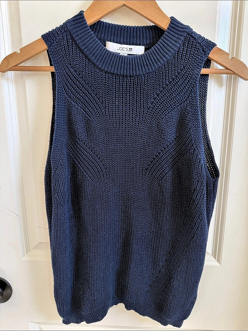 Joe'Small Sleeveless Knit Sweater in Blue Size Small Like New